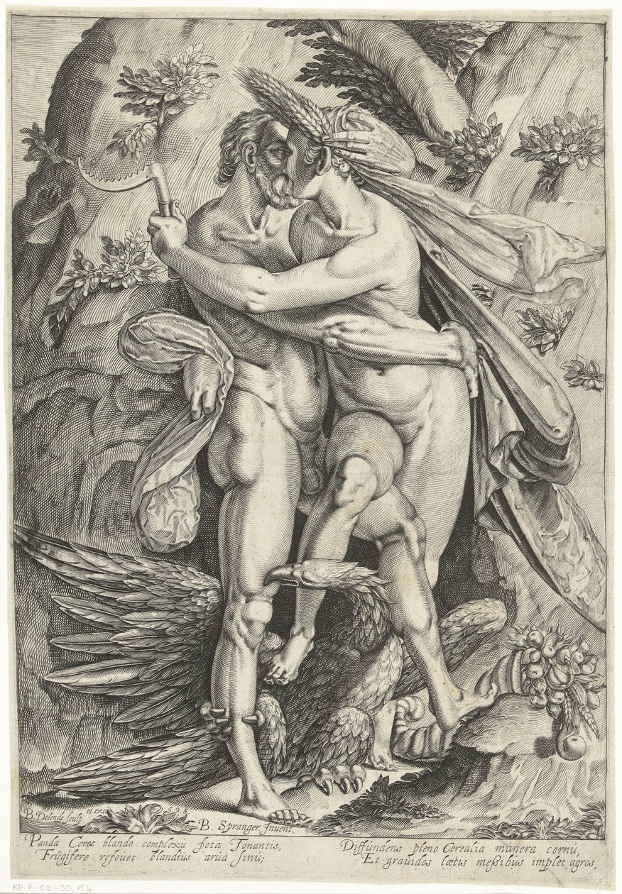 Pluto och Ceres av Bartholomeus Willemsz. Dolendo