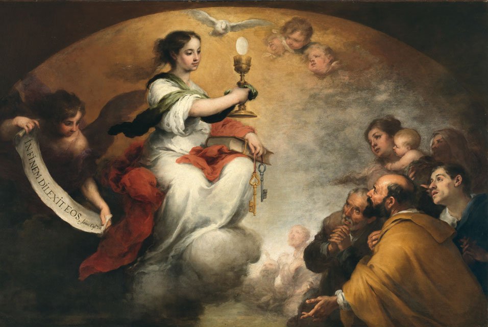 Faith or The Church Triumphant av Bartolomé Esteban Murillo