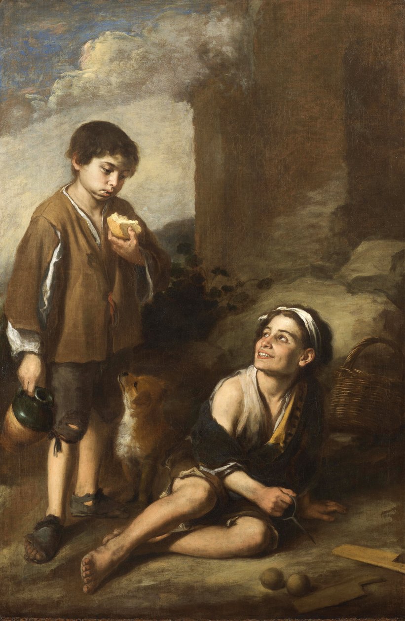Invitación a un Juego de Argolla (Dulwich Picture Gallery) av Bartolomé Esteban Murillo
