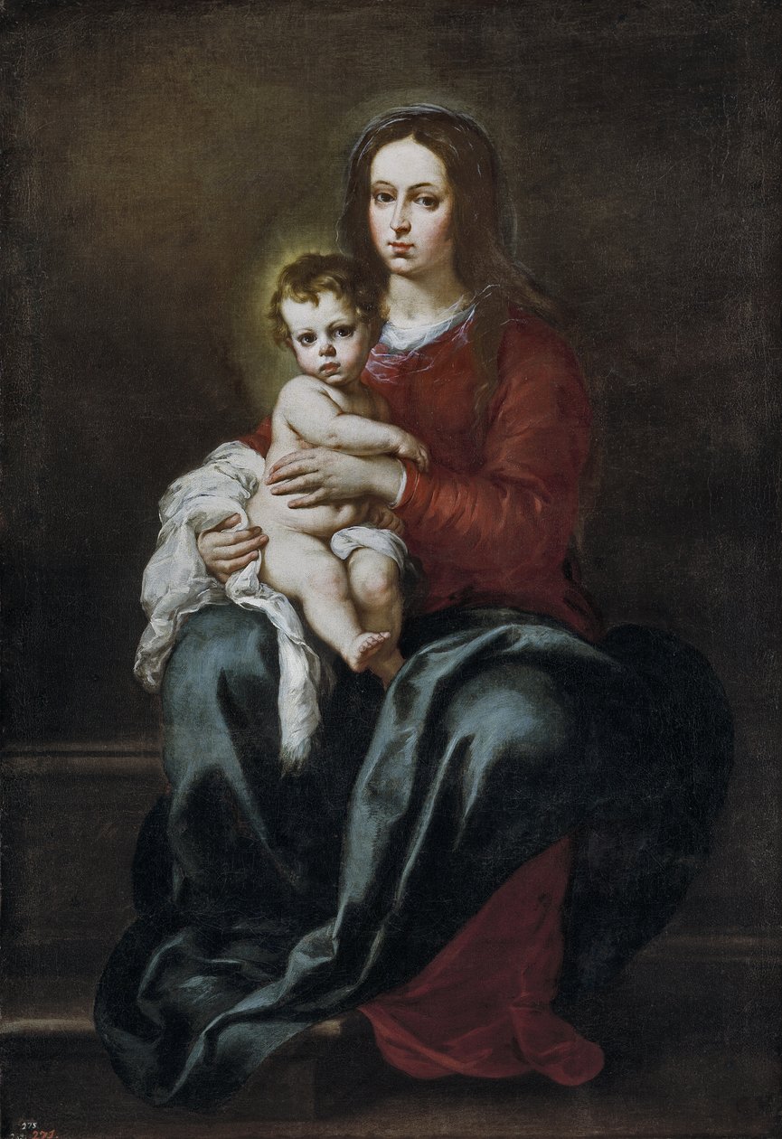 La Virgen con el Niño av Bartolomé Esteban Murillo