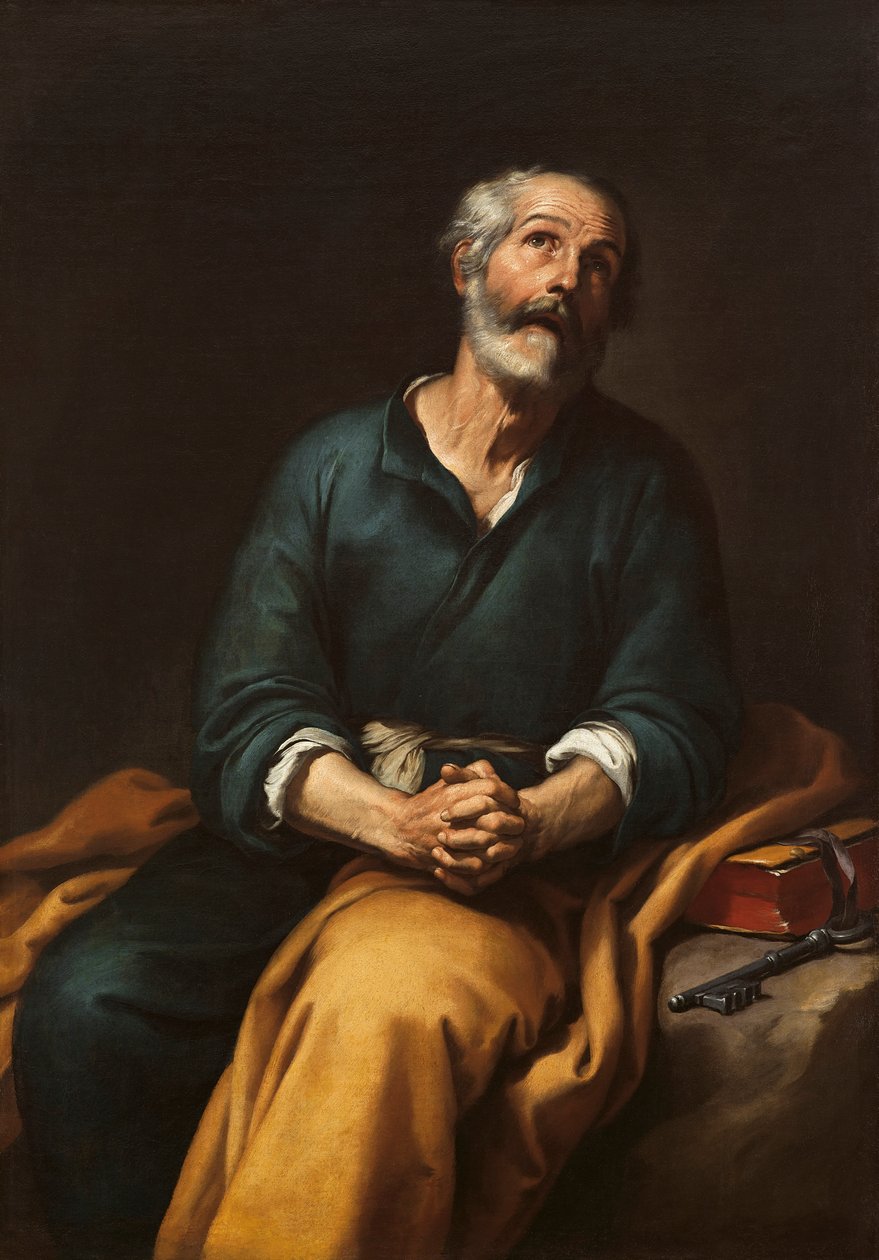 Sankt Peter i tårar av Bartolomé Esteban Murillo