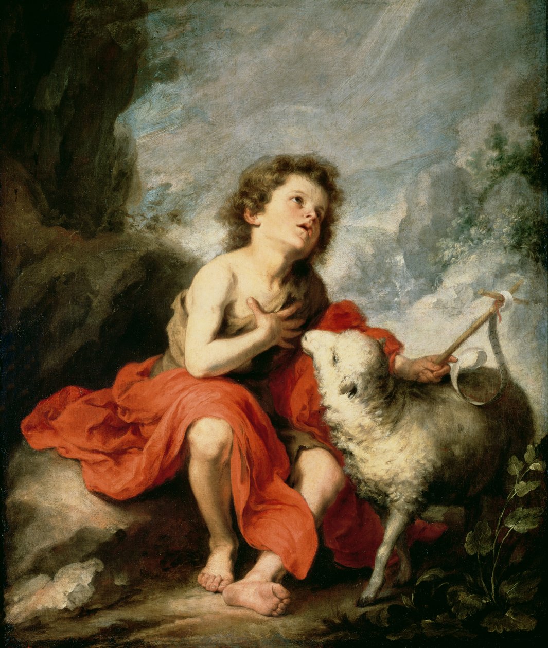 Johannes Döparen som barn, ca 1665 av Bartolomé Esteban Murillo
