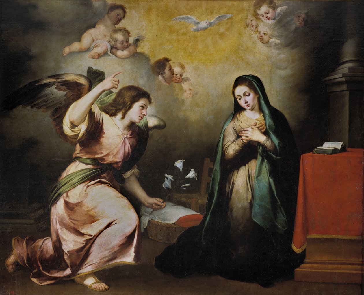 The Annunciation av Bartolomé Esteban Murillo