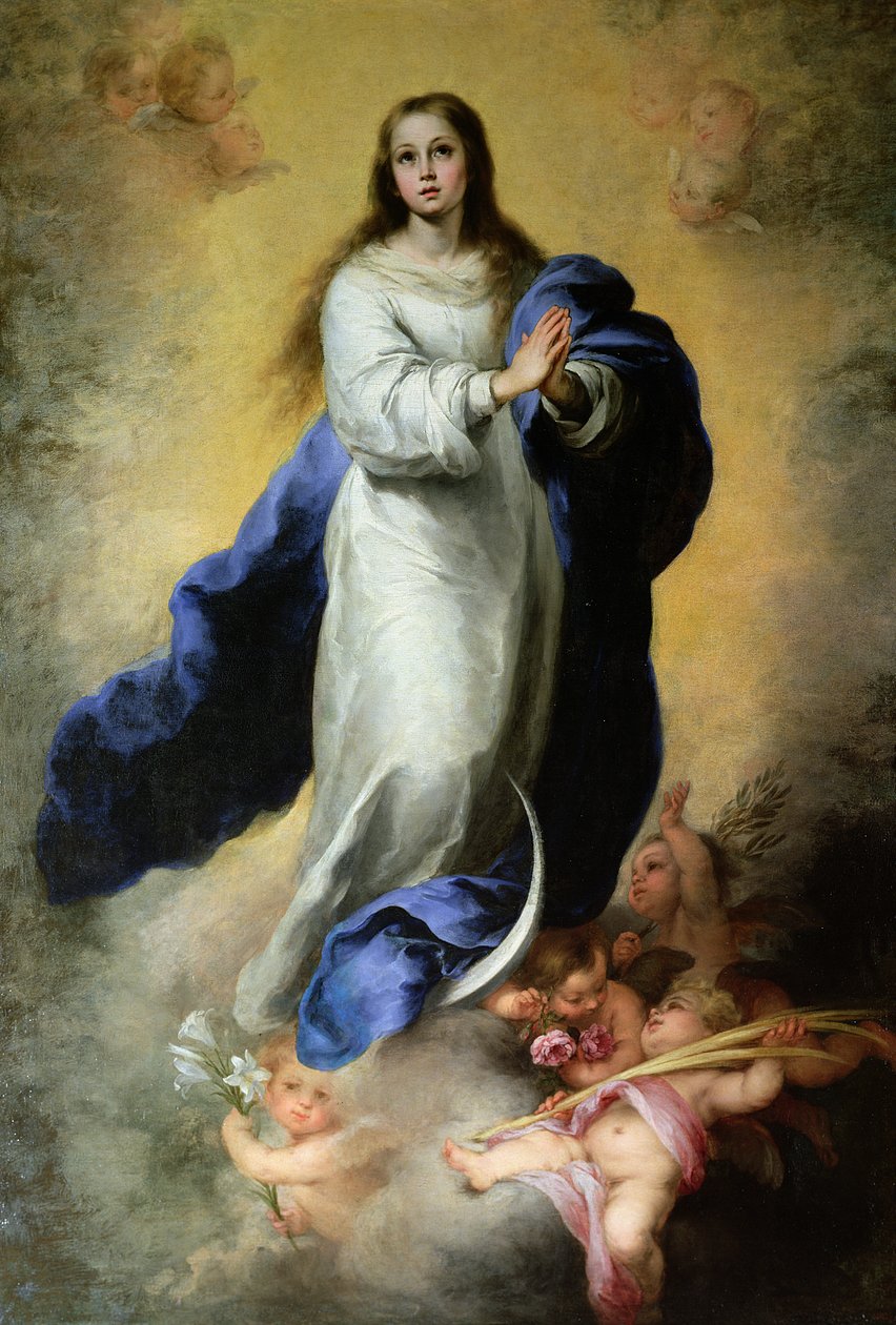 Den obefläckade avlelsen, 1660-65 av Bartolomé Esteban Murillo