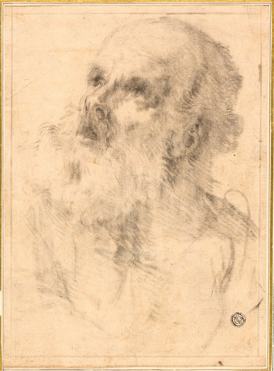 Huvudet av en gammal man av Bartolomé Esteban Murillo