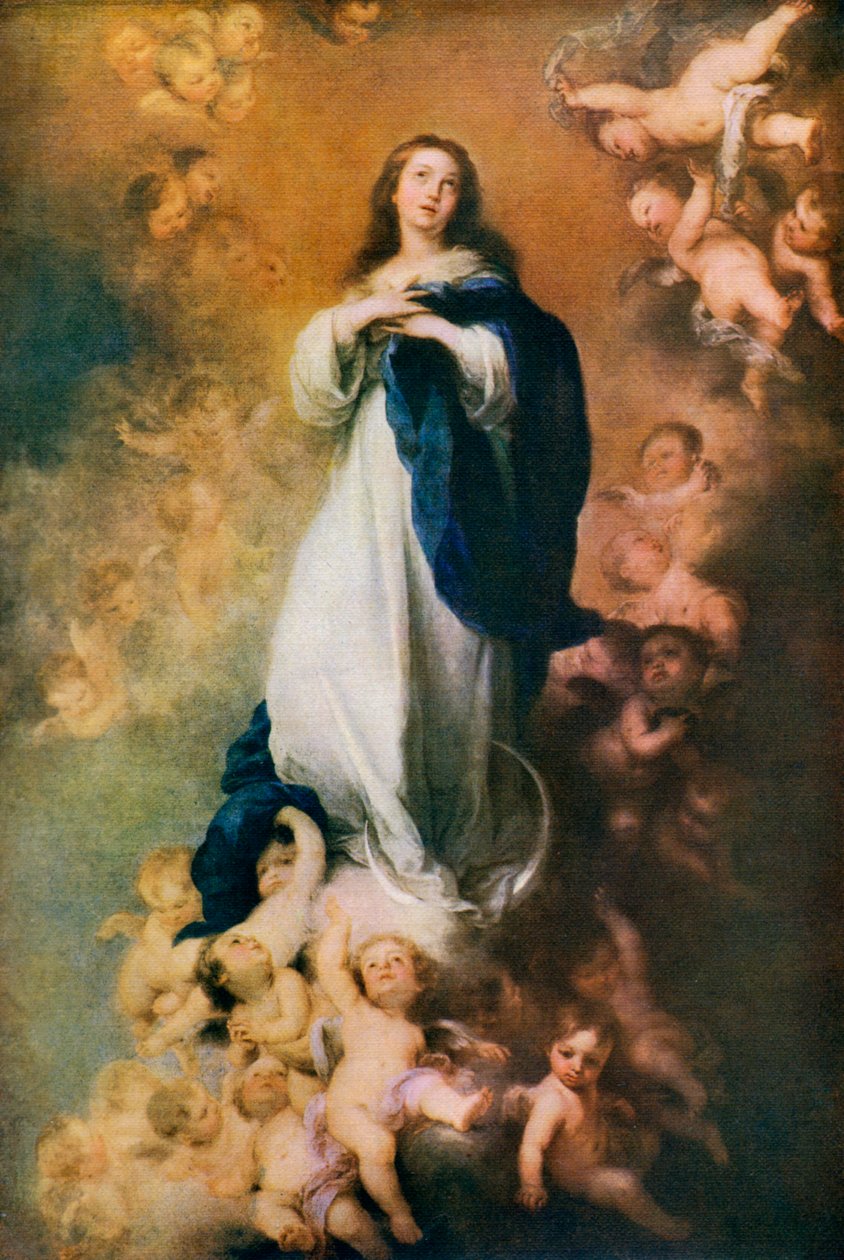 Obefläckad avlelse, c1678, 1912. av Bartolomé Esteban Murillo