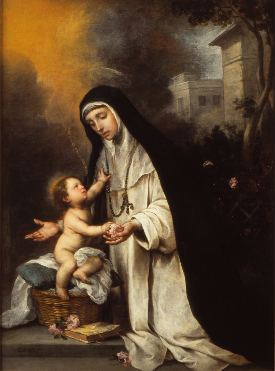 Saint Rose of Lima, 1670 av Bartolomé Esteban Murillo