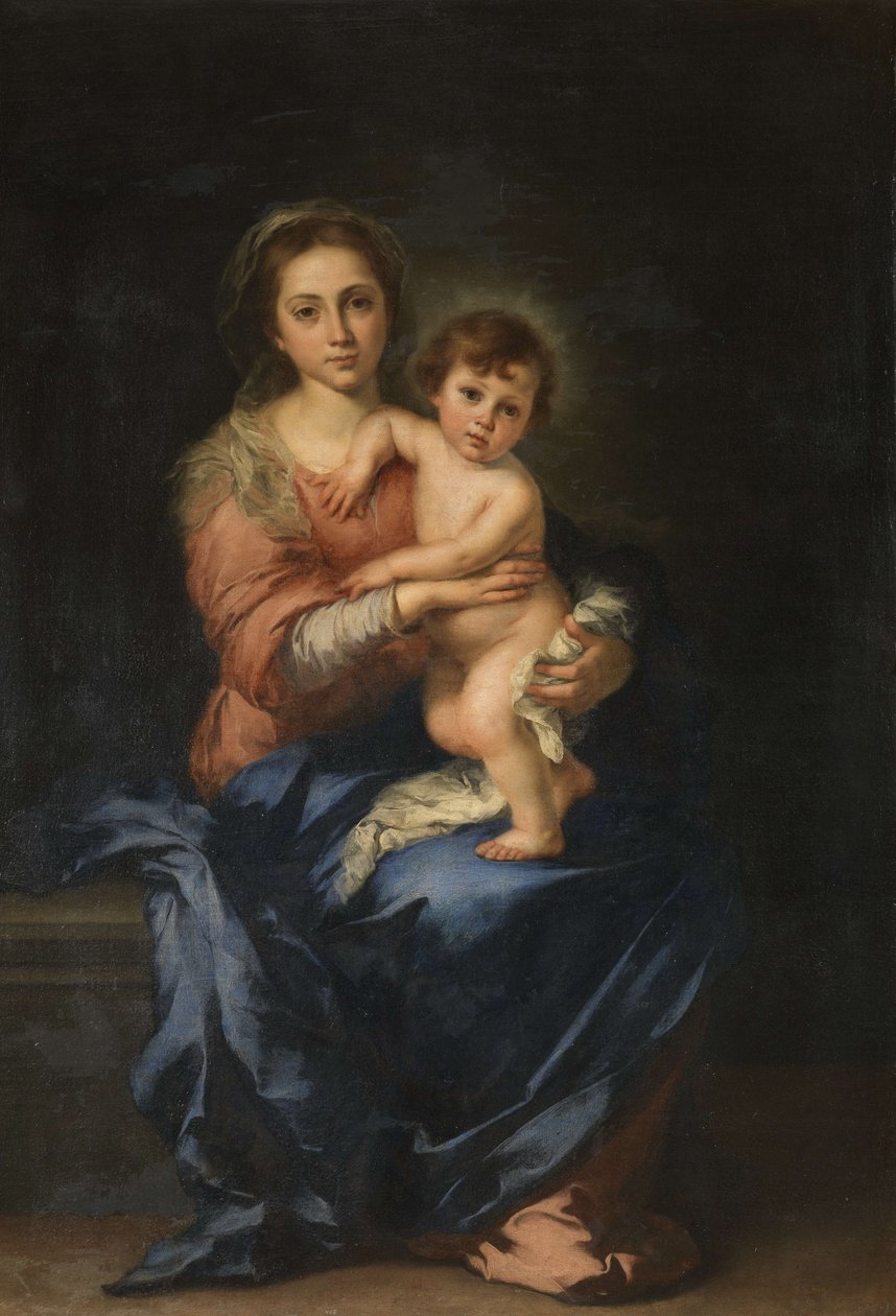 Jungfrun och barnet, 1650. av Bartolomé Esteban Murillo