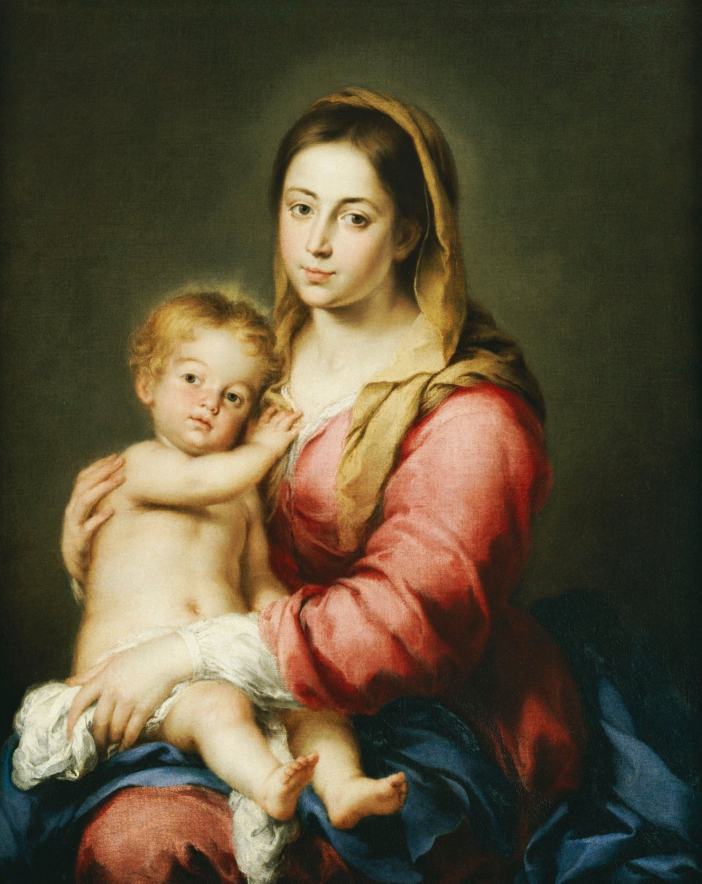 Jungfru och barn av Bartolomé Esteban Murillo