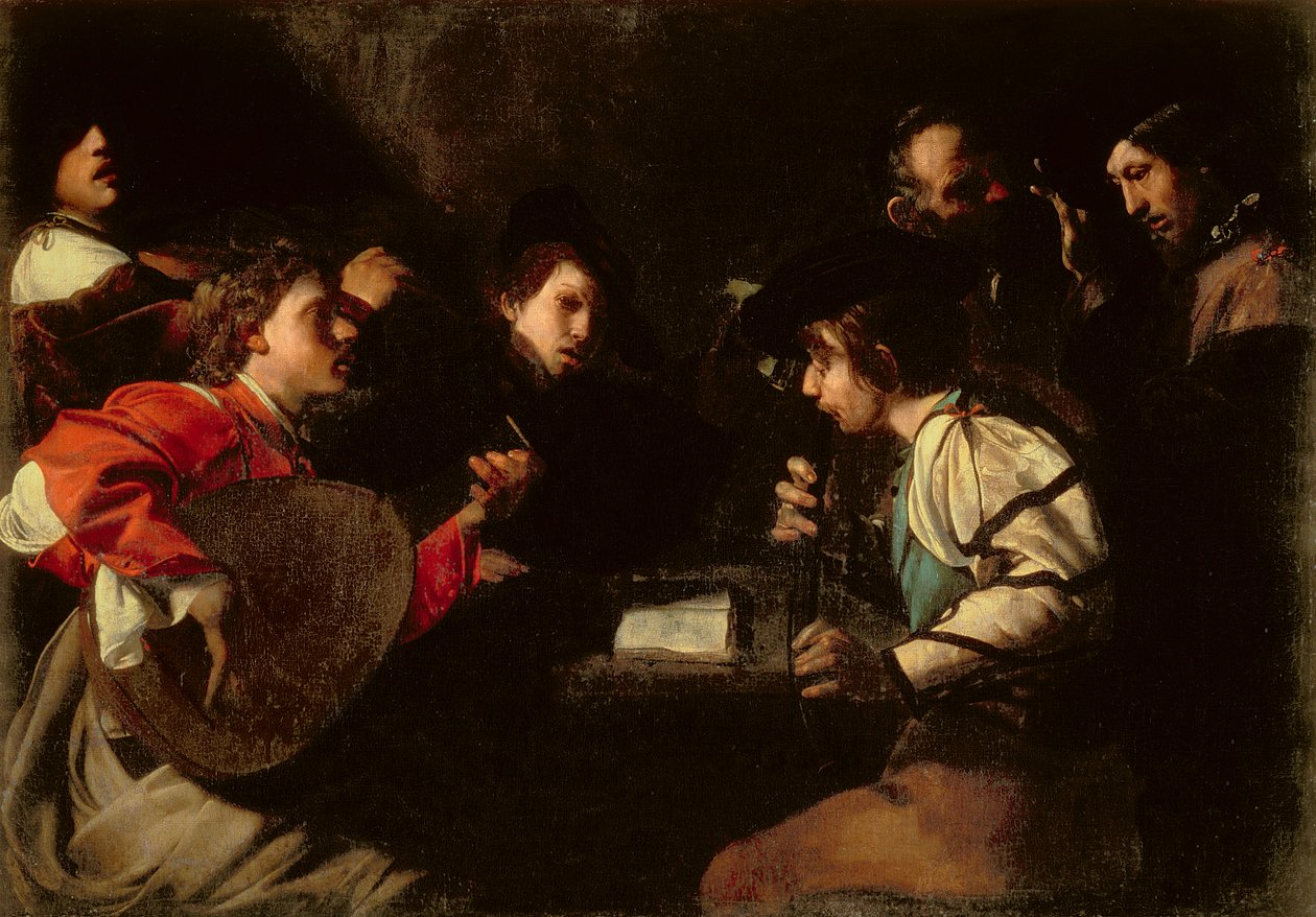En konsert, ca 1610-20 av Bartolomeo Manfredi
