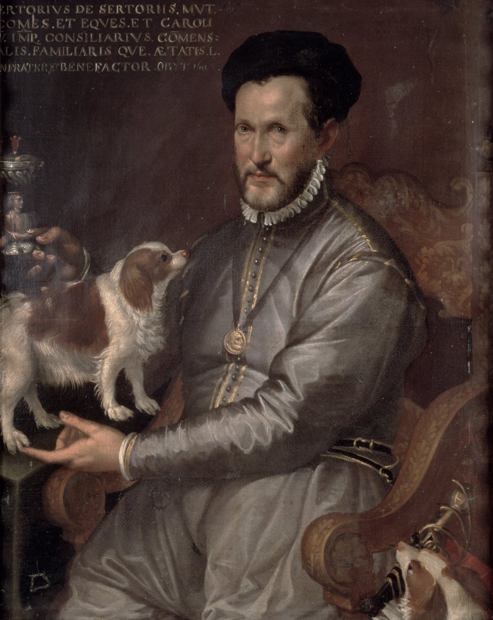 Porträtt av greve Sertorio av Bartolomeo Passarotti