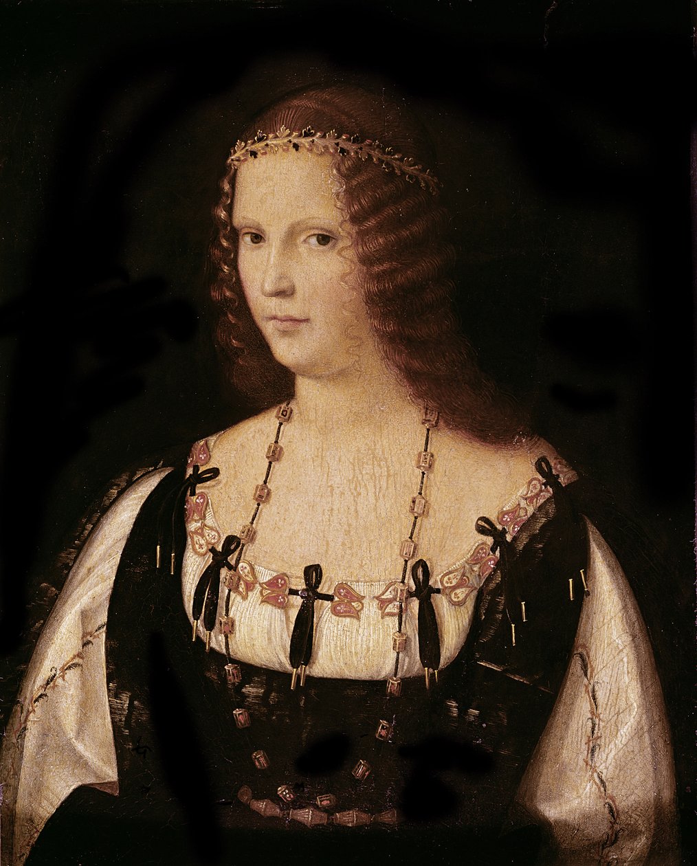 Porträtt av en dam av Bartolomeo Veneto
