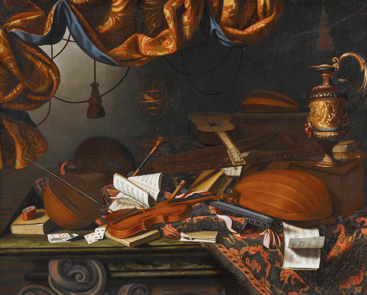 Musikinstrument. av Bartolomeo Bettera