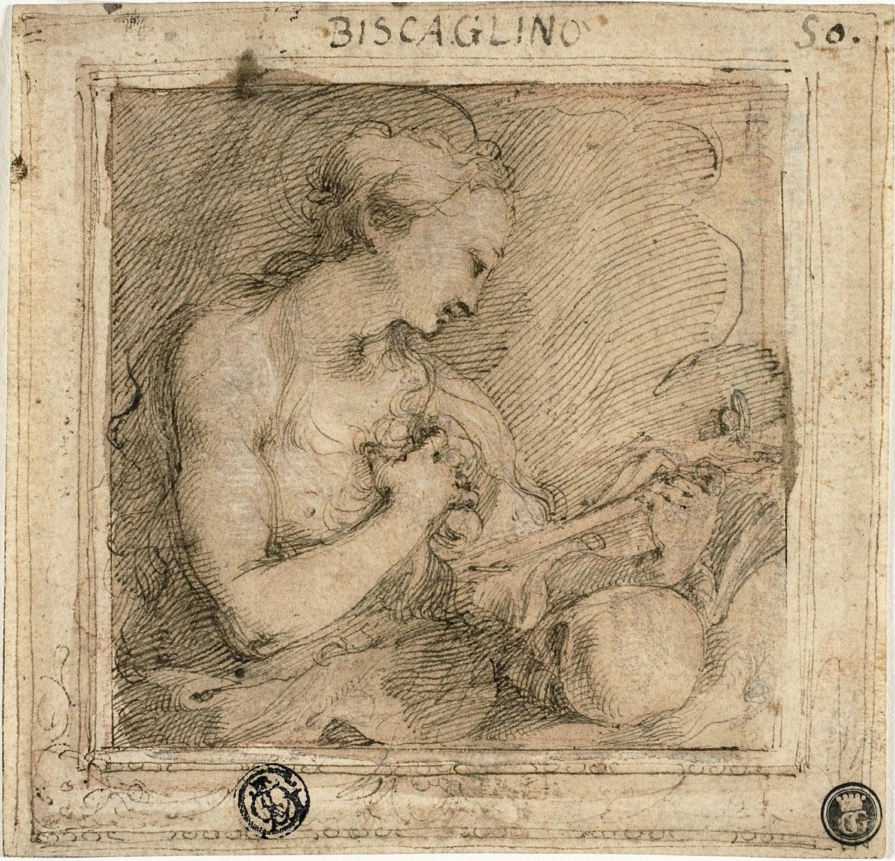 Maria Magdalena av Bartolomeo Biscaino