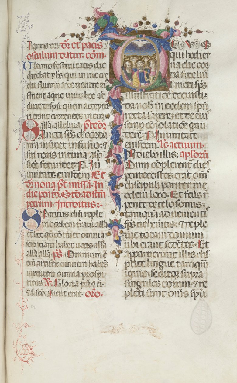 Missale: Fol. 214: Pingst, 1469. av Bartolomeo Caporali