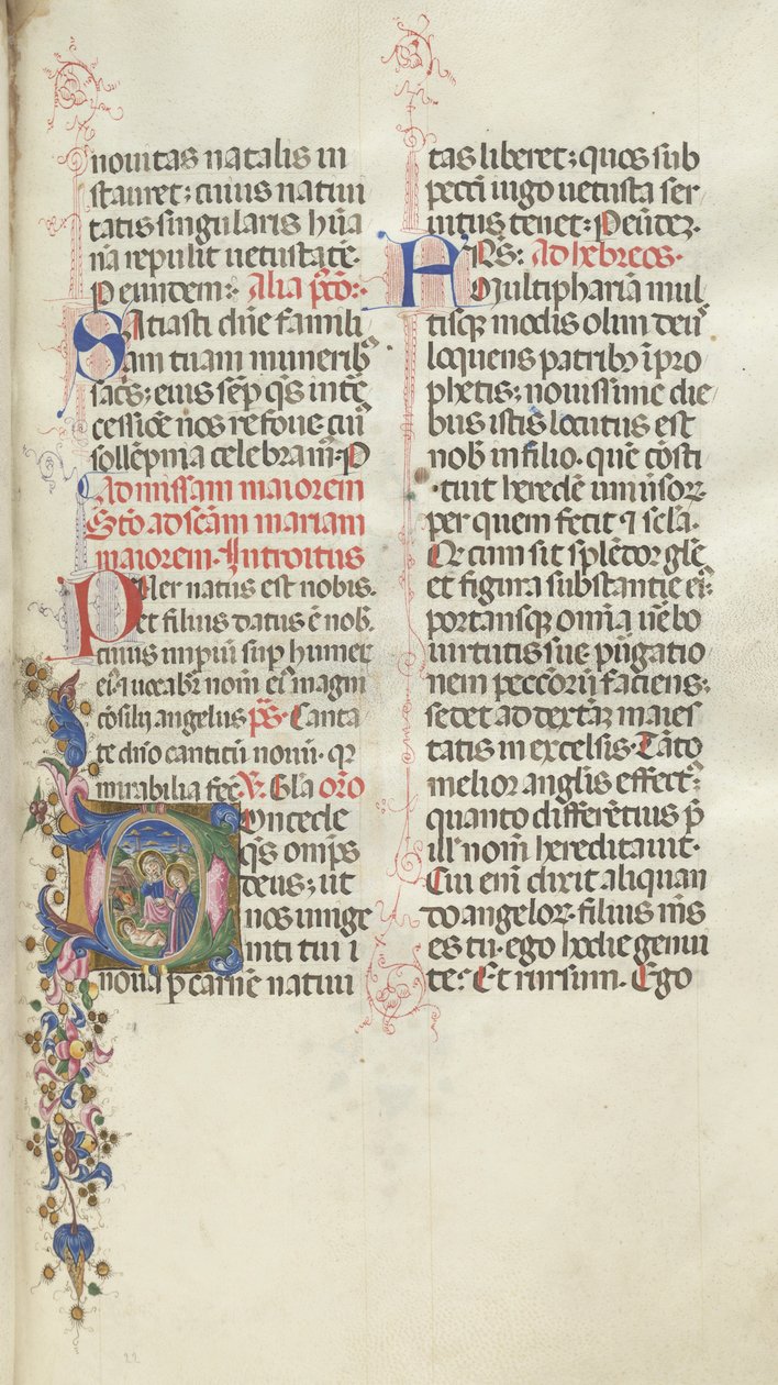 Missale: Fol. 22: Nativity, 1469. av Bartolomeo Caporali