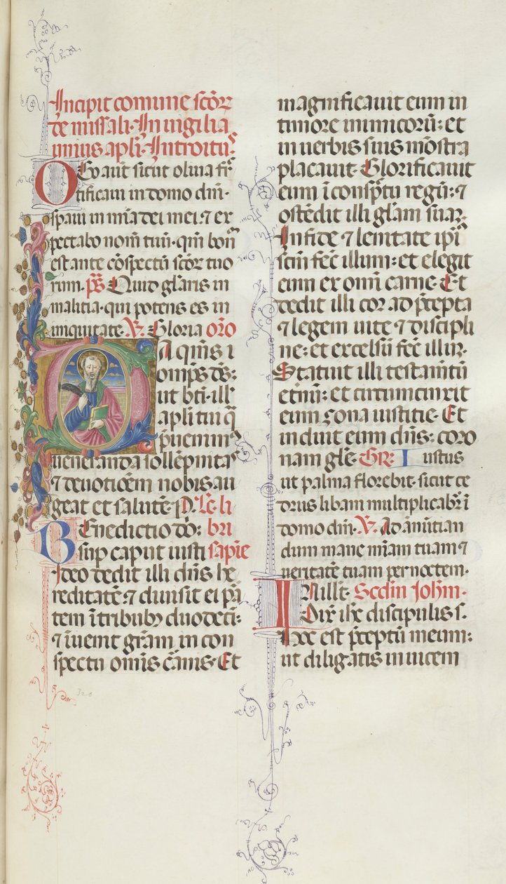 Missale: Fol. 327: Saint Bartholomew, 1469 av Bartolomeo Caporali