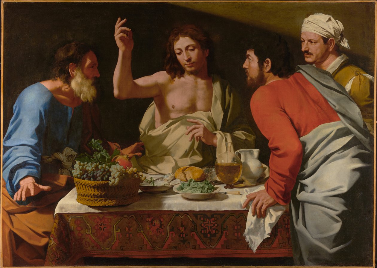 Nattvarden vid Emmaus av Bartolomeo Cavarozzi
