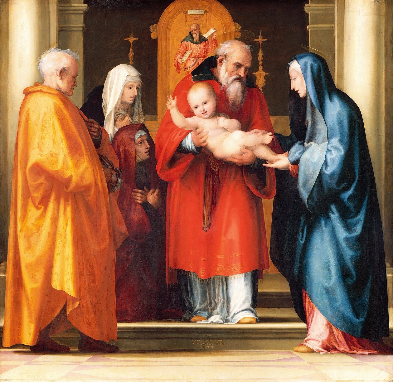 Presentation av Jesus i templet (detalj) av Bartolomeo Fra