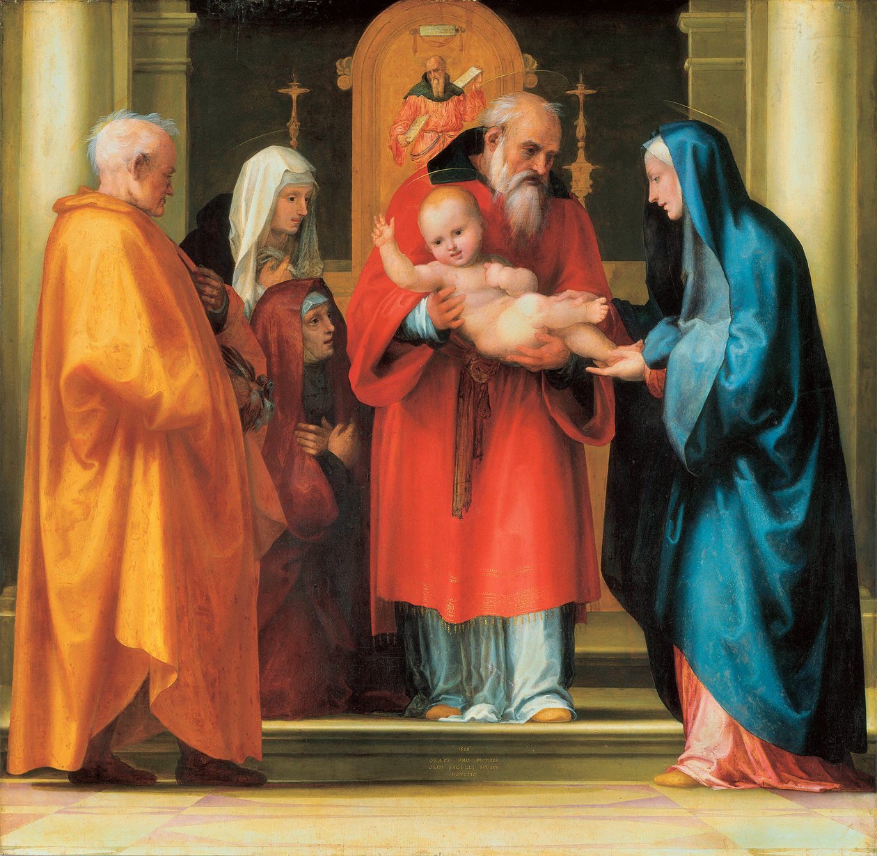 Presentation av Jesus i templet (detalj) av Bartolomeo Fra