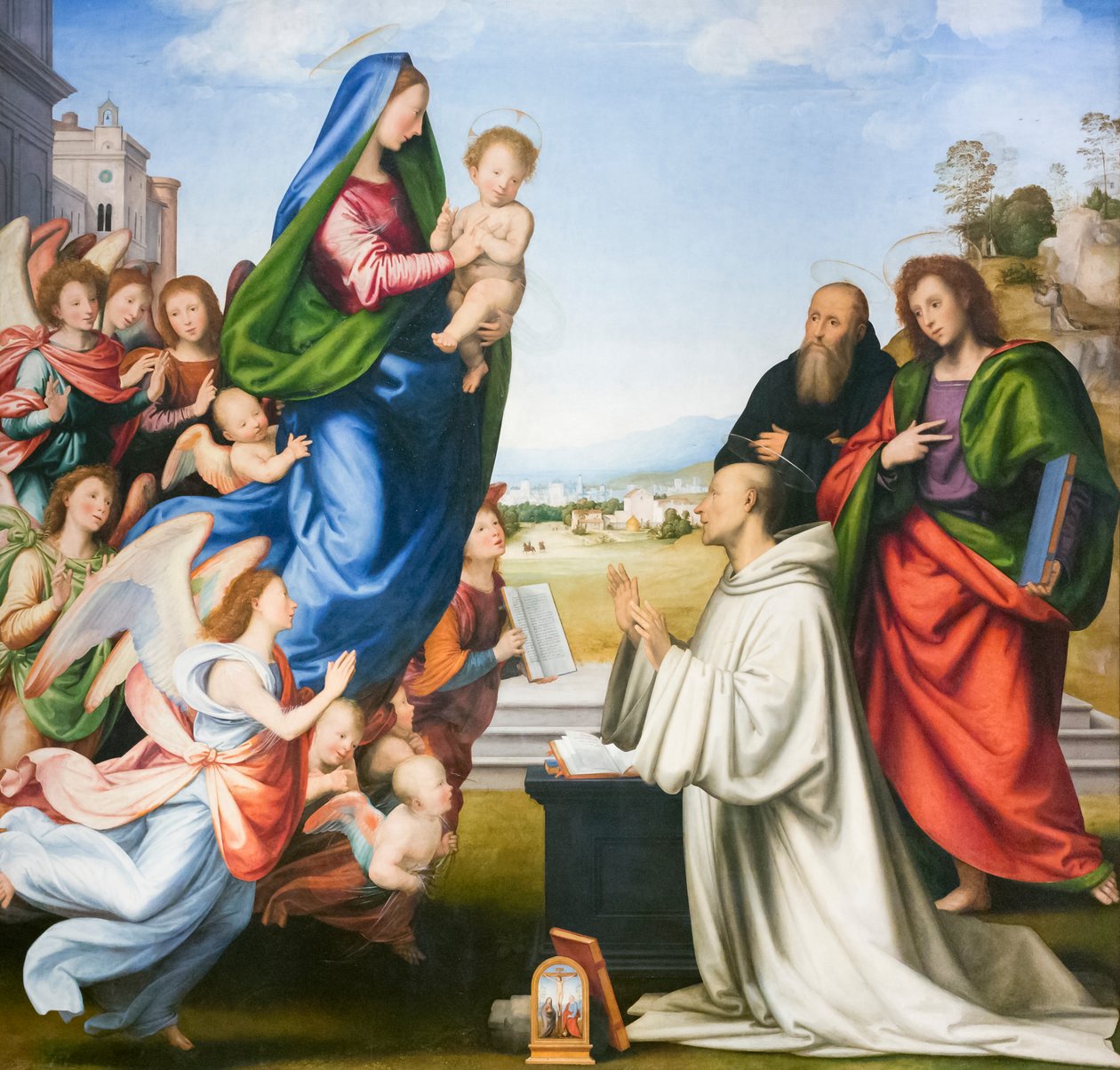 Visionen av st. Bernard av Bartolomeo Fra