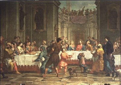 Bröllopsfest i Kana av Bartolomeo Litterini
