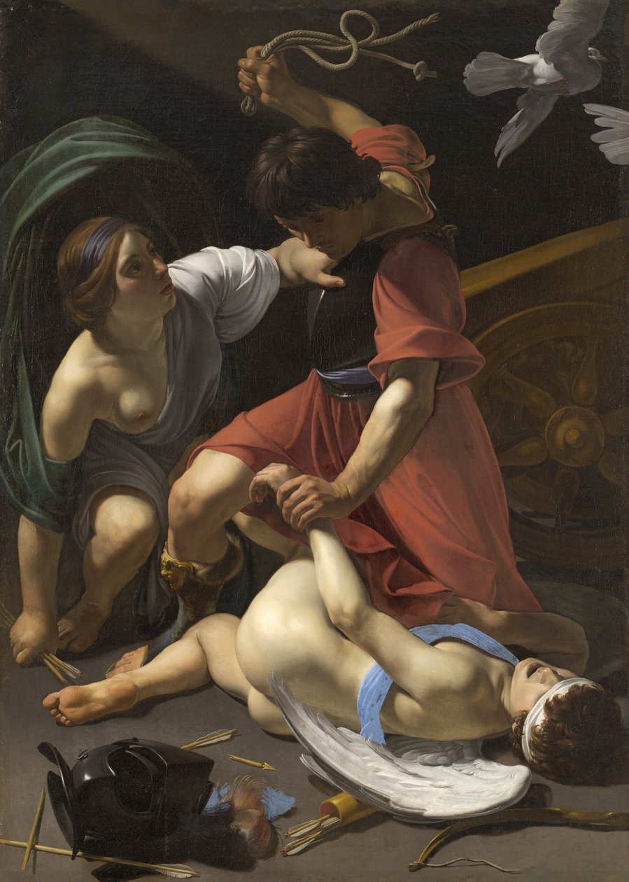 Cupid tuktas, 1613 av Bartolomeo Manfredi