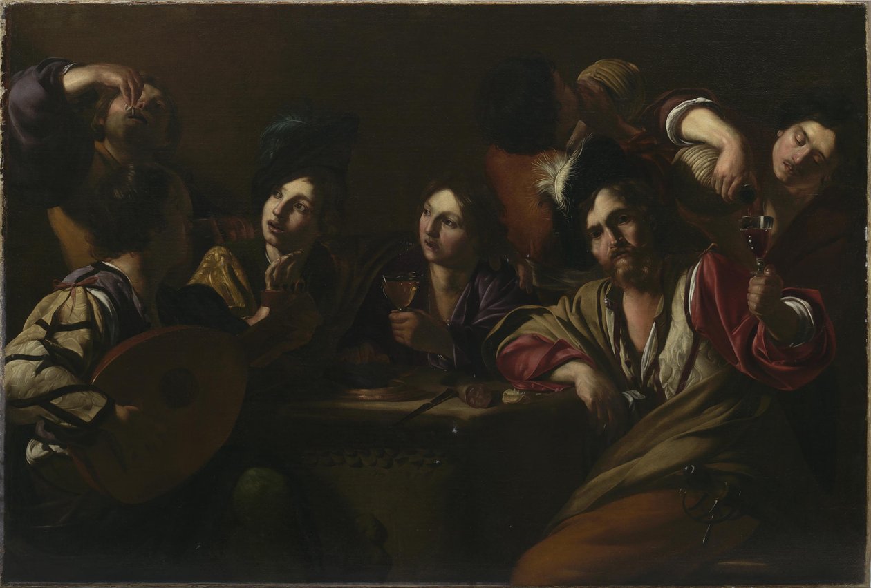 Tavern Scene, ca 1619. av Bartolomeo Manfredi