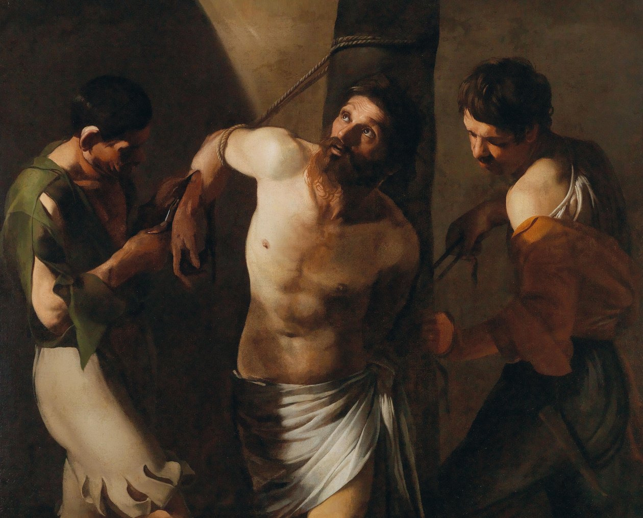 Sankt Bartolomeus martyrskap. av Bartolomeo Manfredi