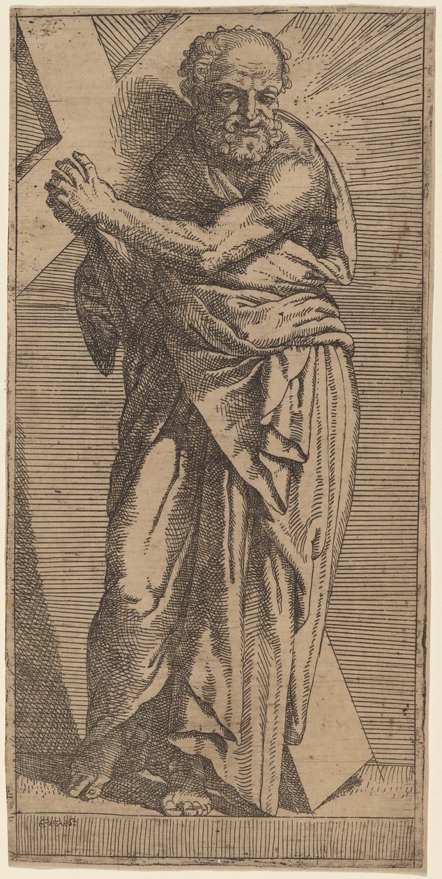 Sankt Andreas av Bartolomeo Passarotti