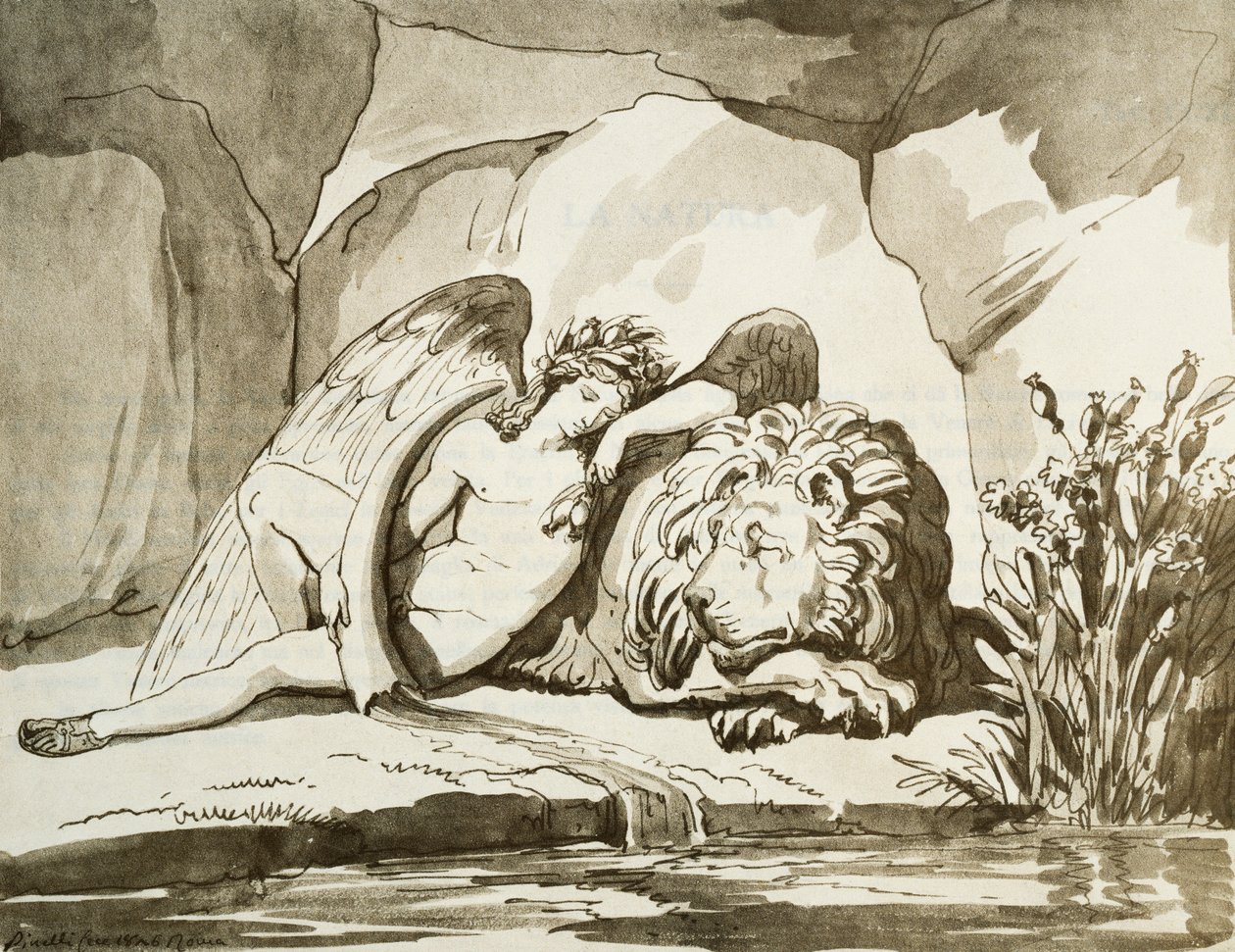 Hypnos (Sömnen) av Bartolomeo Pinelli