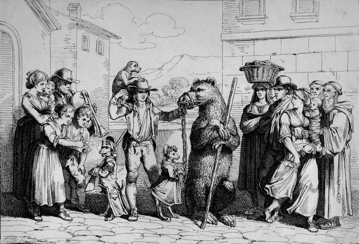 Björnbollen, 1815. av Bartolomeo Pinelli