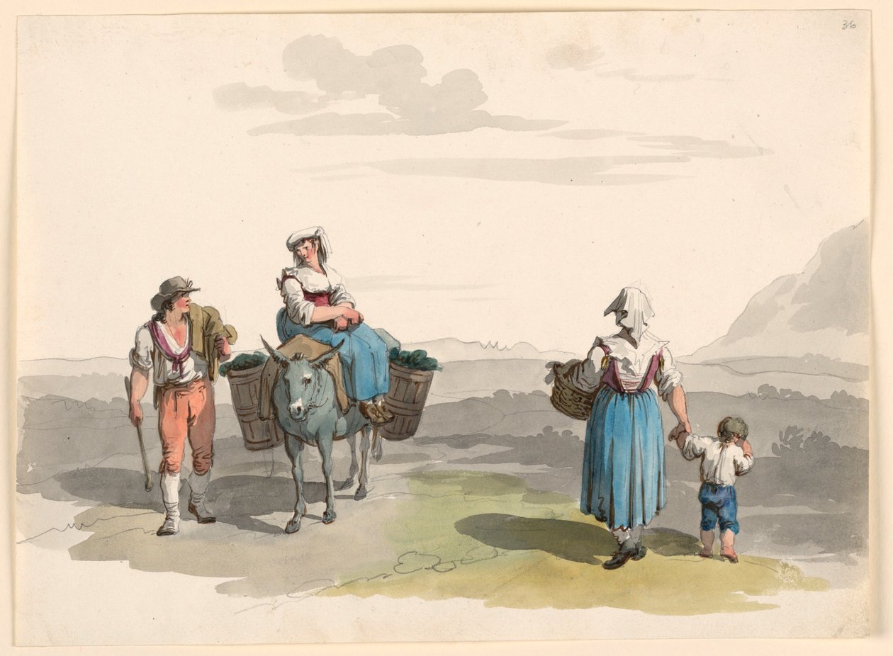 På väg till Tivoli av Bartolomeo Pinelli