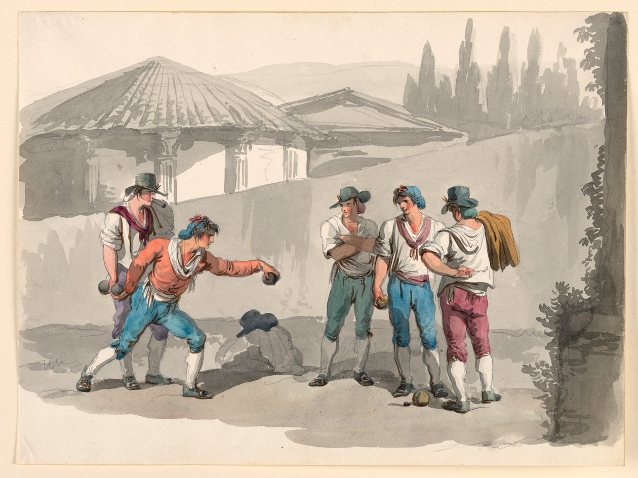 Bocciaspelet av Bartolomeo Pinelli