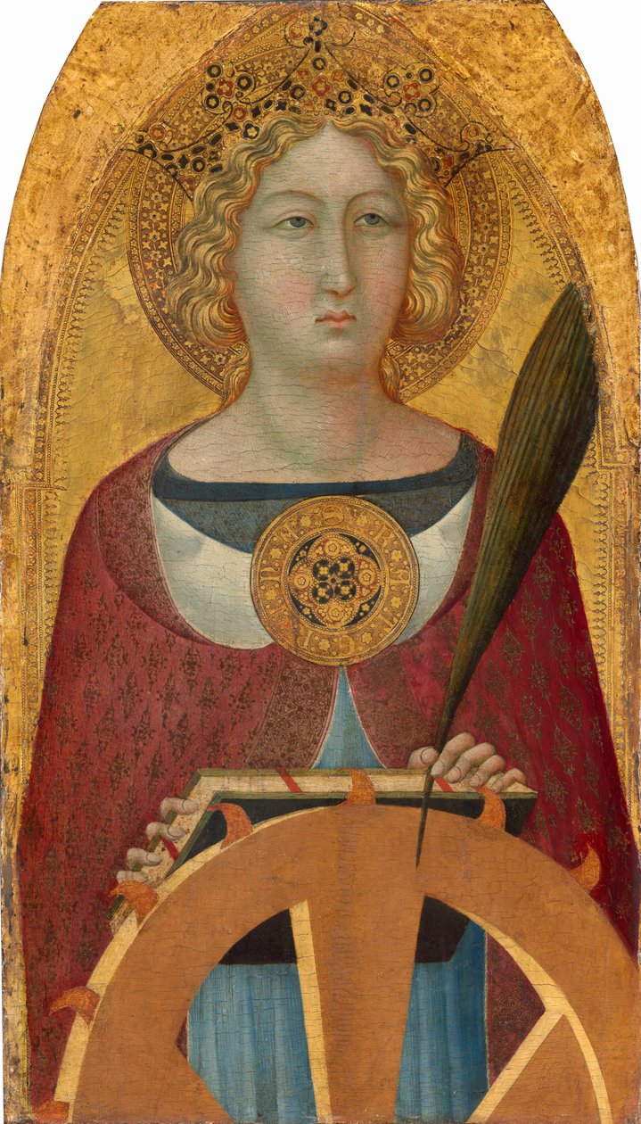 Sankta Katarina av Alexandria, ca. 13351340. av Bartolommeo Bulgarini