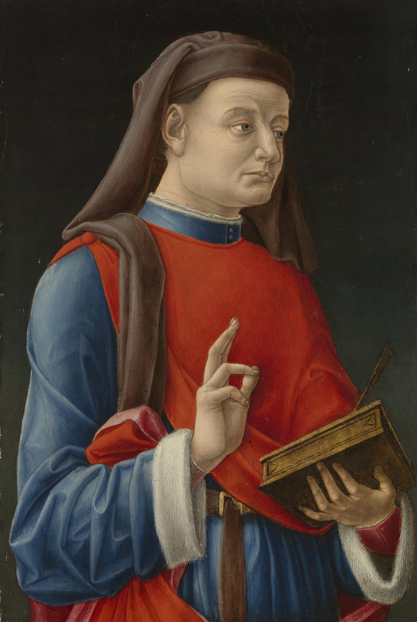 Saint Cosmas (eller Damian) av Bartolommeo Vivarini (attributed to)
