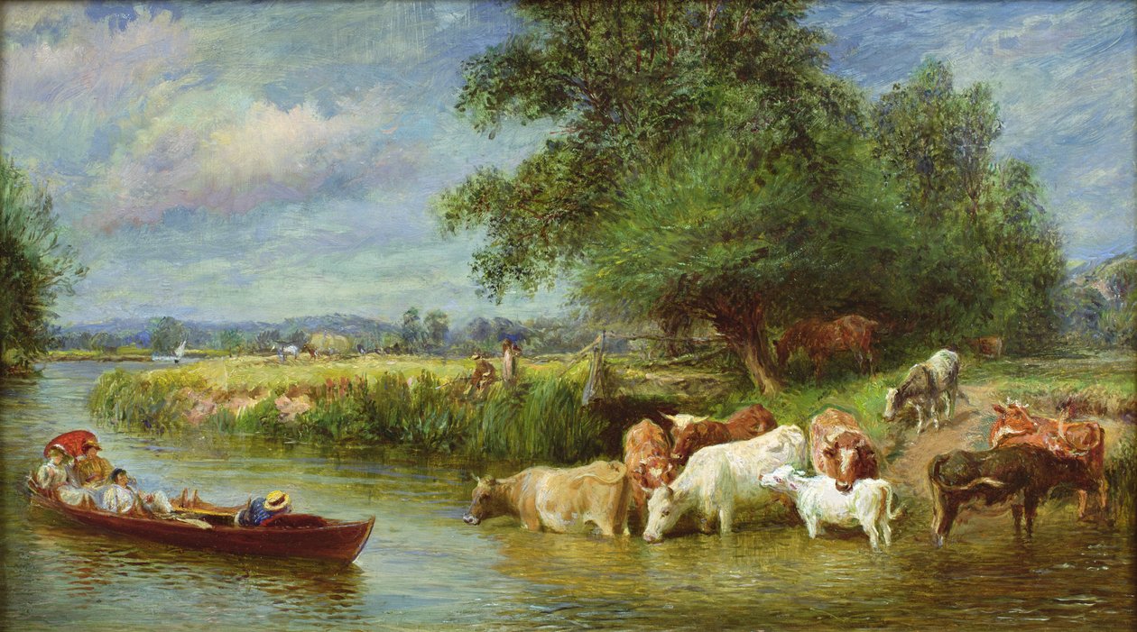 En midsommardag på Themsen av Basil Bradley