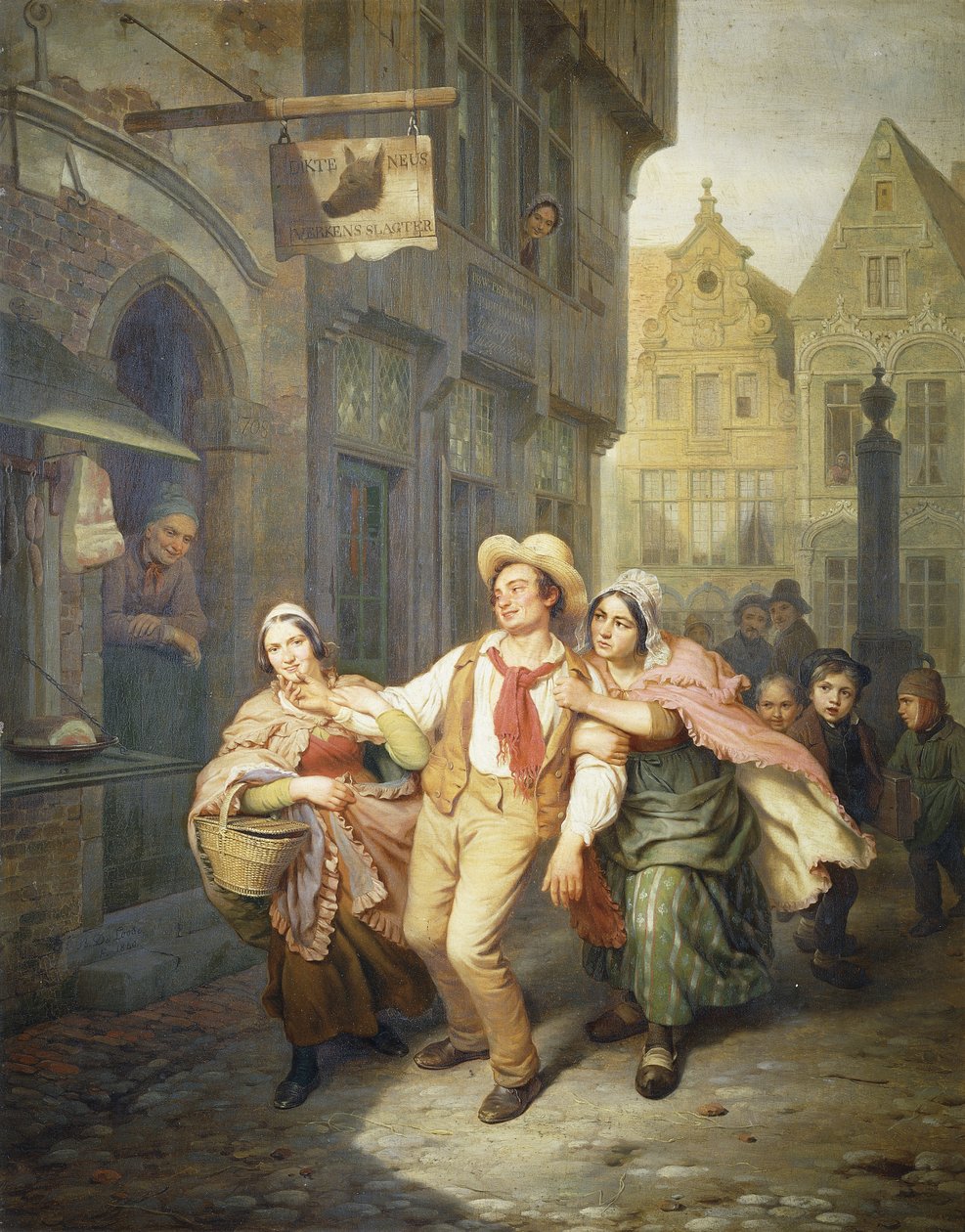 Rivalerna, 1840 av Basile de Loose