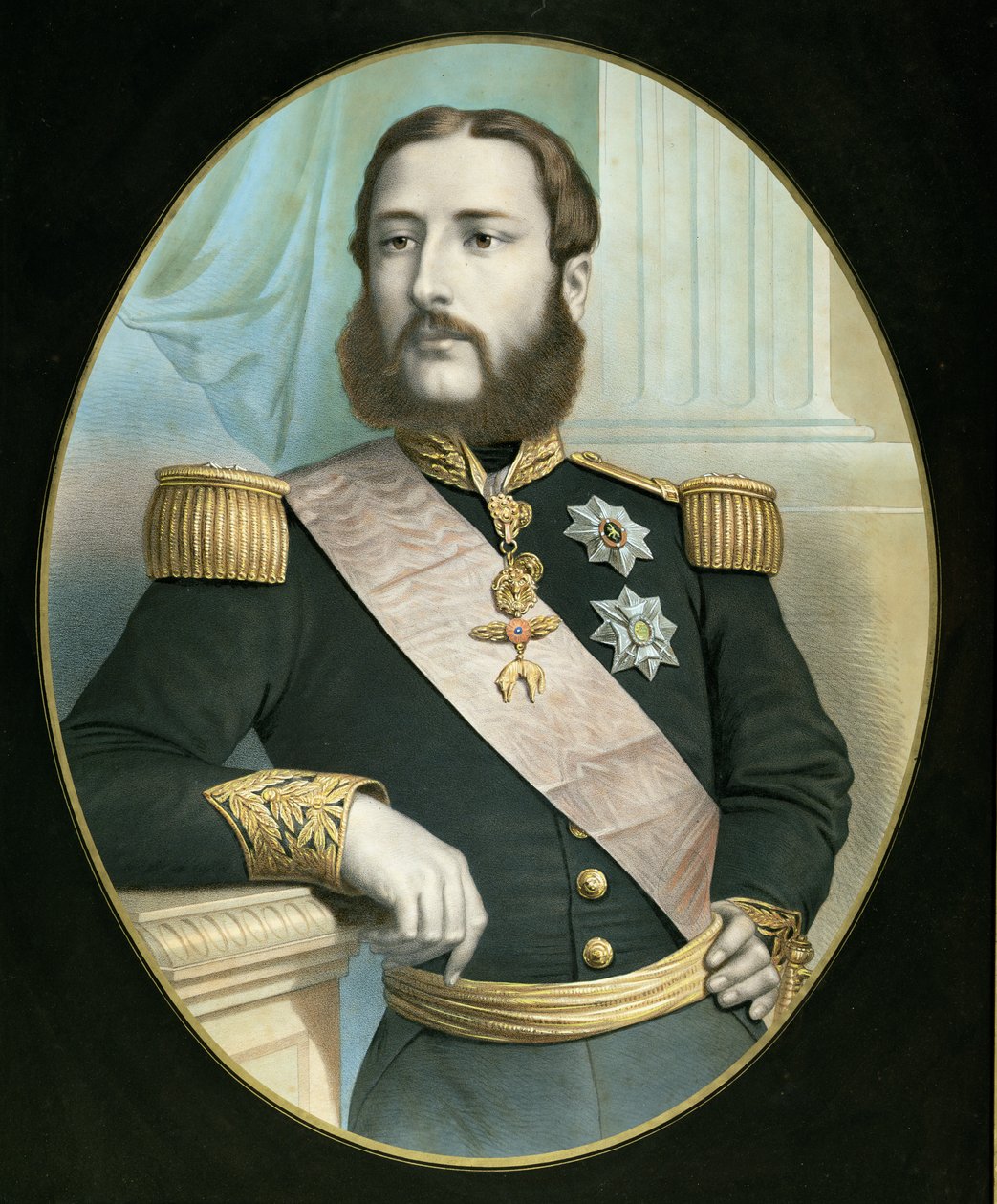 Leopold II (1835-1909) c.1866-67 av Belgian School