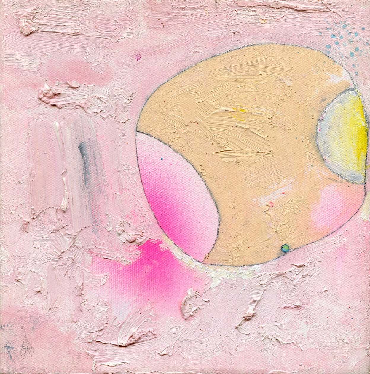 Sing Sing Song, 2005 (akryl, olja, sprayfärg och penna på duk) av Bella Larsson