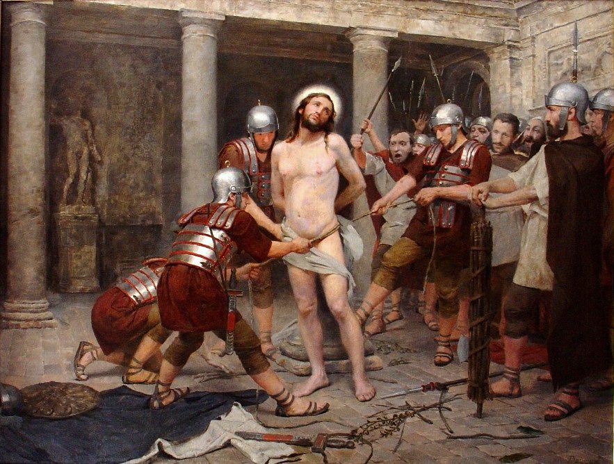  Flagellation of ChristnPortugues: A flagelacao de Criston av Belmiro de Almeida
