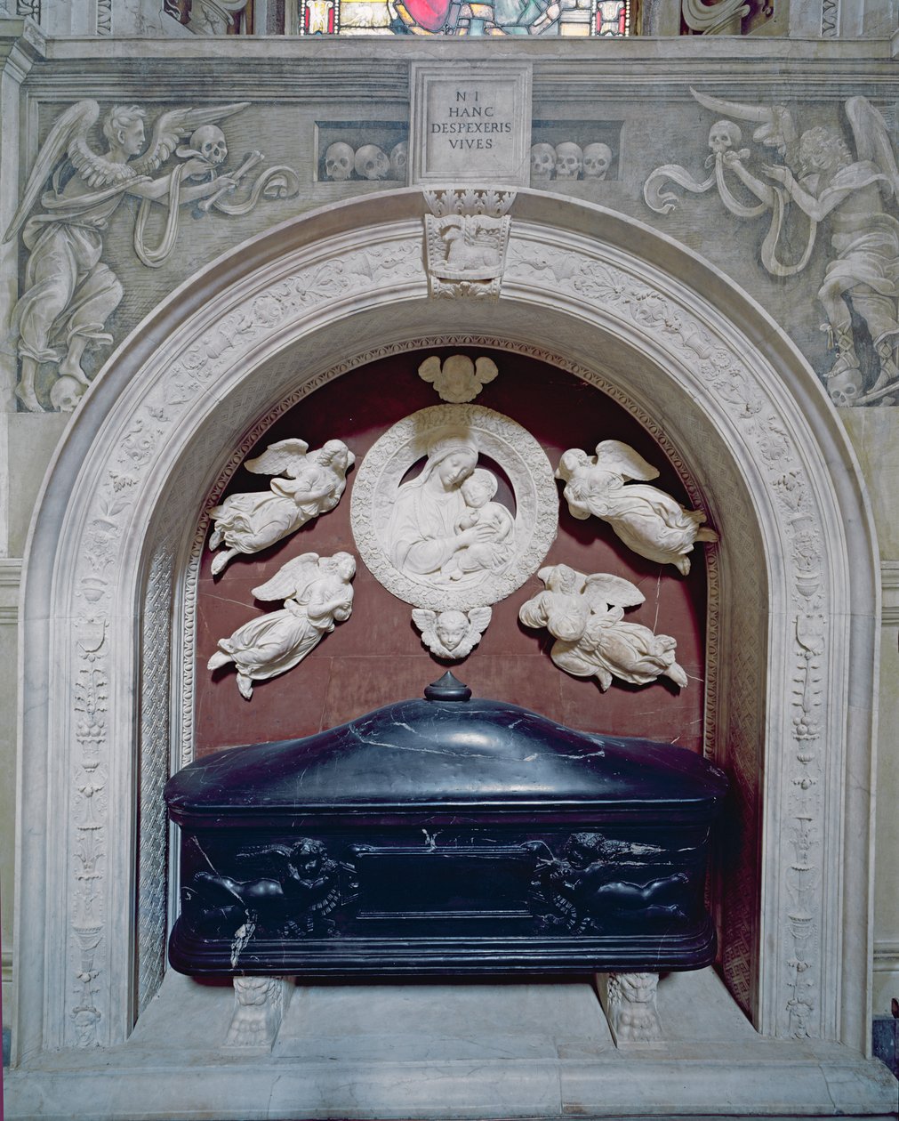 Filippo Strozzis (1428-91) grav i Strozzi kapellet, 1491-95 (marmor) av Benedetto da Maiano