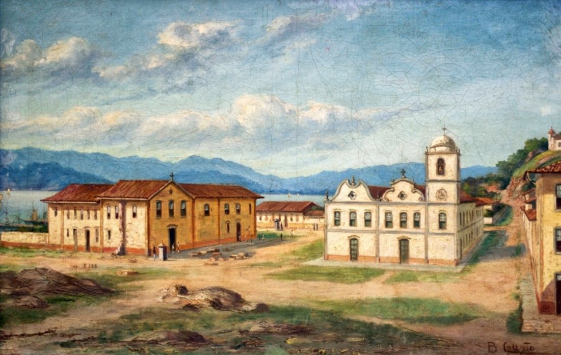  Matriz de Santosn av Benedito Calixto