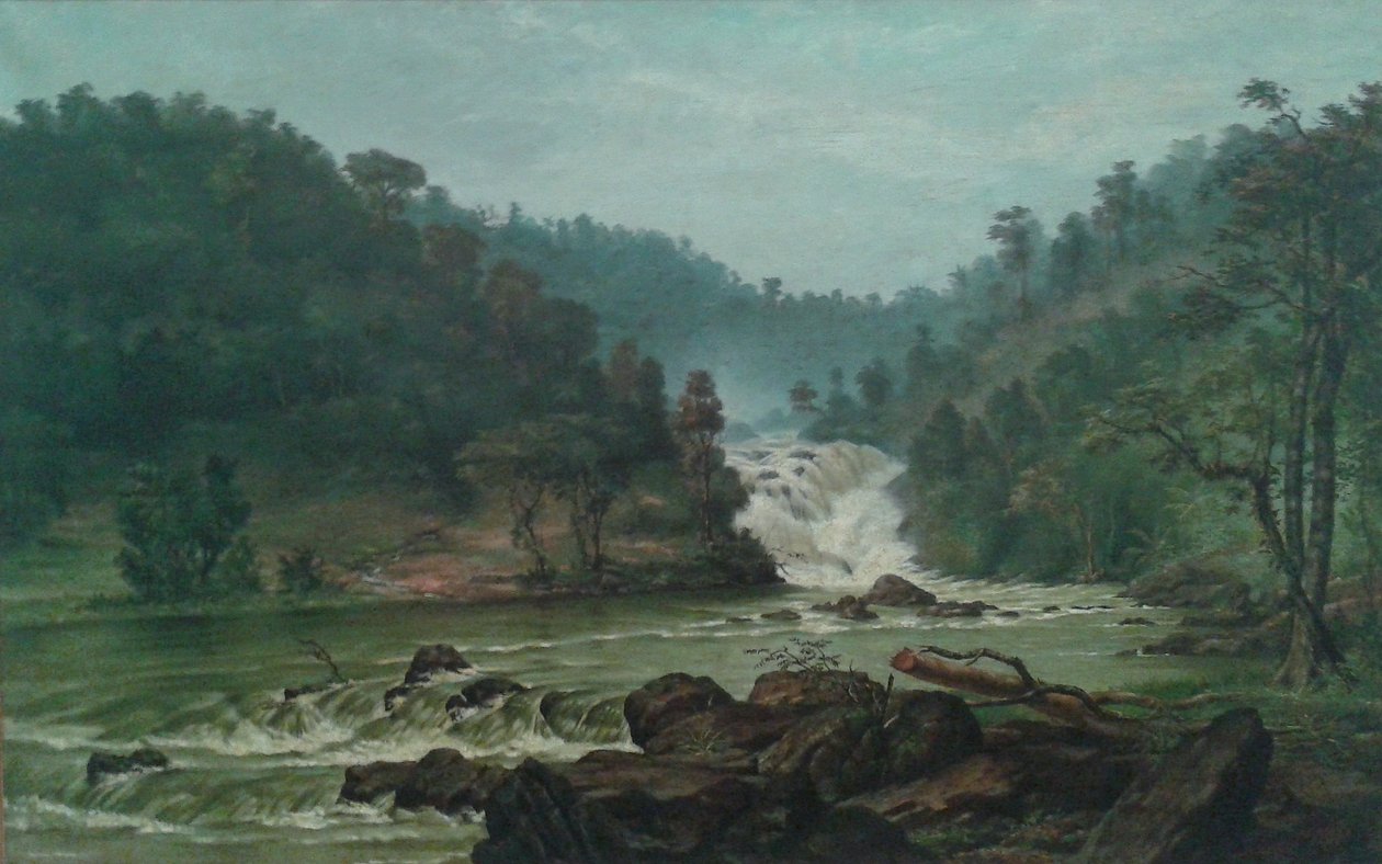  Waterfall on Sorocaba RivernPortugues: A Cachoeira do Rio Sorocaban av Benedito Calixto
