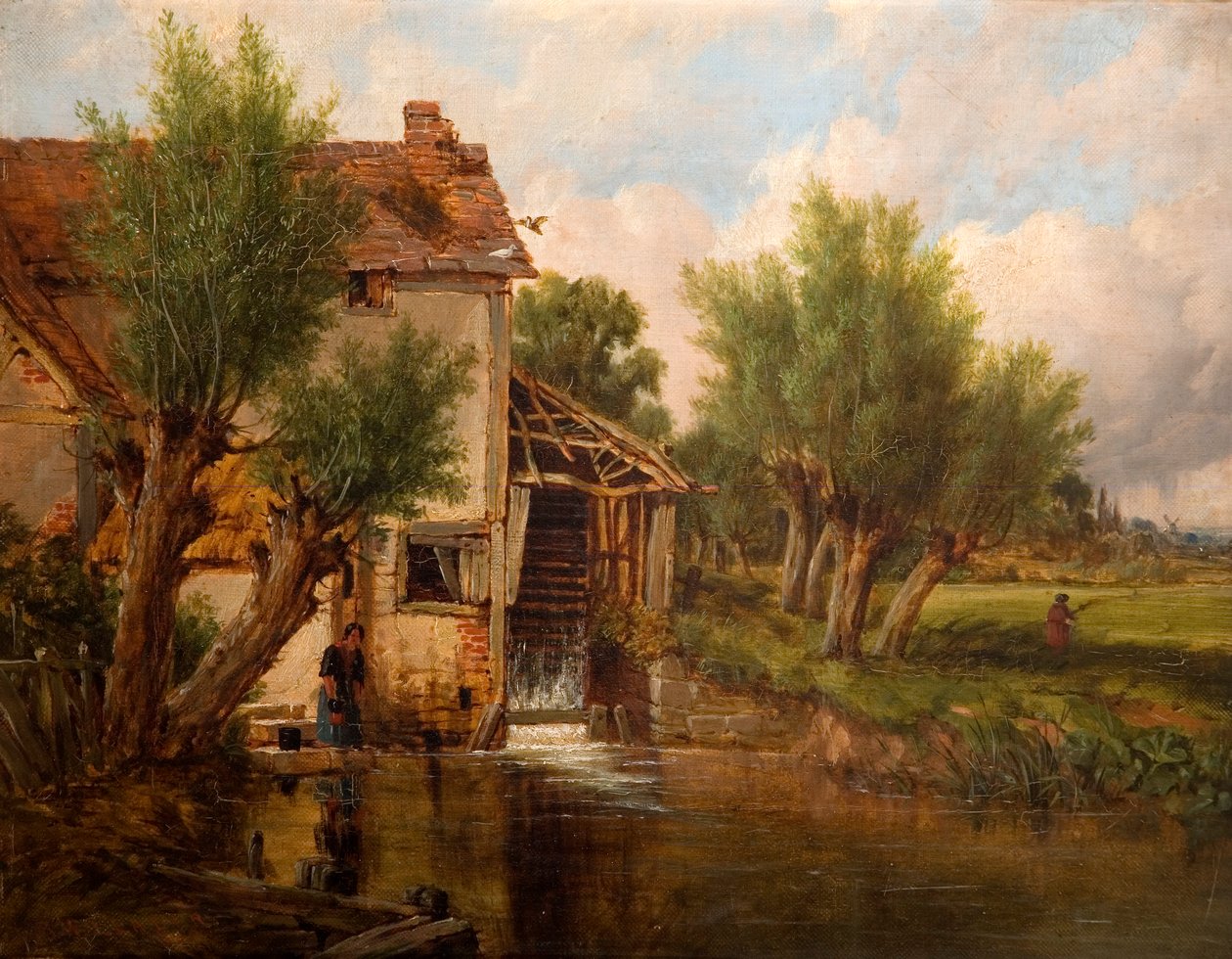 En gammal kvarn i närheten av Worcester, 1880 av Benjamin Williams Leader