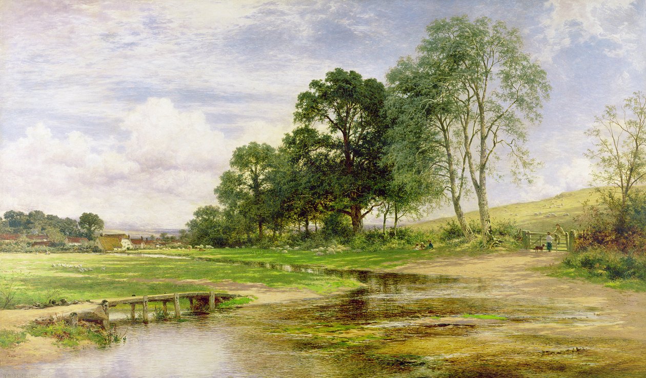 Av Mead and Stream, 1893 av Benjamin Williams Leader