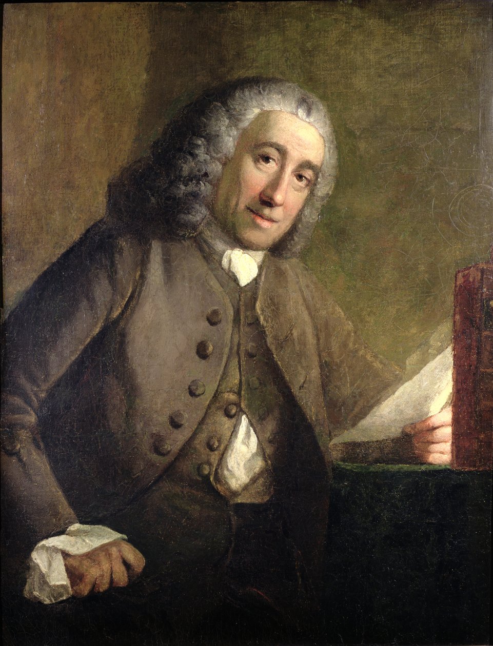 Porträtt av Francis Fauquier, (ca 1704-68) viceguvernör i Virginia i de amerikanska kolonierna, ca 1757 av Benjamin Wilson