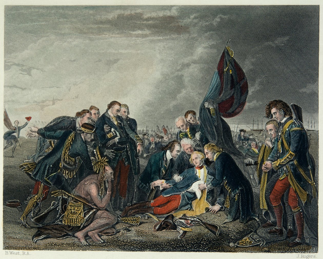 General Wolfes död av Benjamin after West