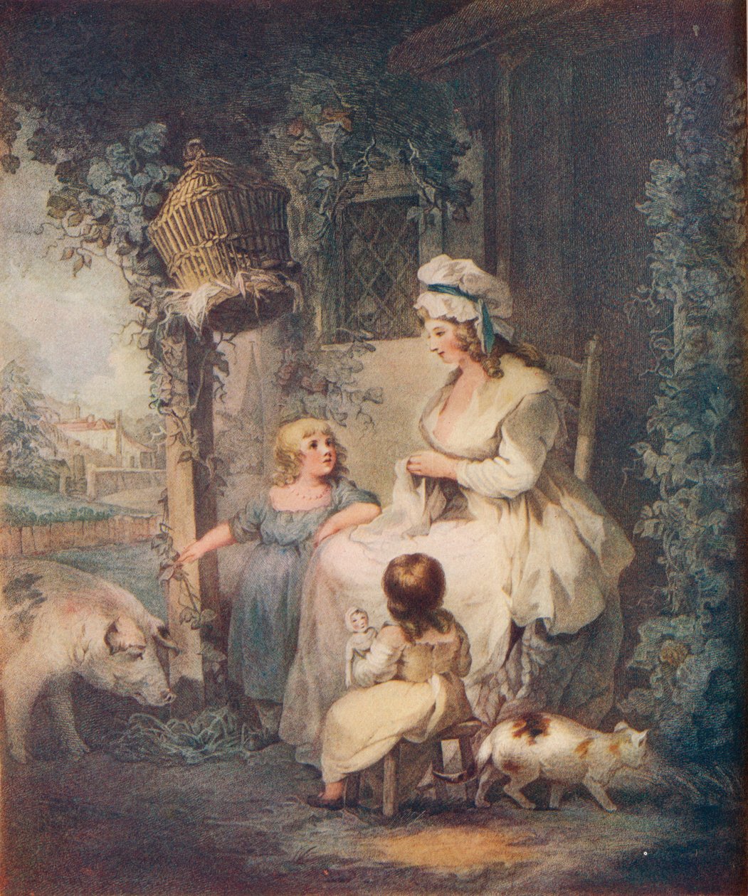 Farmers Door, 1790 av Benjamin Duterrau