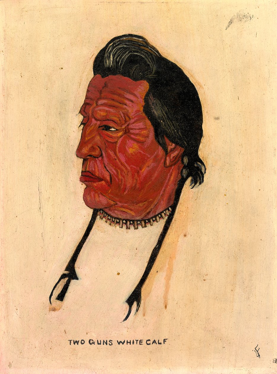 Two Guns White Calf, n.d. av Benjamin H. Frayser